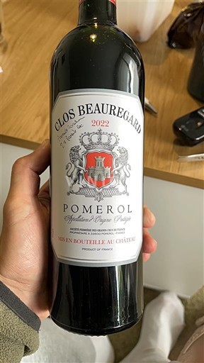 Bordeaux Pomerol Clos Beauregard 2022