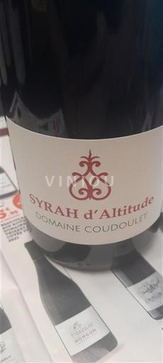 Vin Rouge sec Syrah d'Altitude Domaine Coudoulet 2024 France Languedoc et Roussillon Pays d'oc IGP