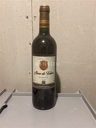 Bordeaux Margaux Lions de Fabre 2015