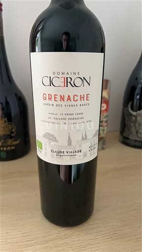 Vin Rouge sec Grenache Jardin des Vignes Rares Domaine Ciceron 2022 France Languedoc et Roussillon Pays d'oc IGP bio