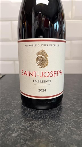 Rhônetal Saint-Joseph Vignoble Olivier Decelle Empreinte 2024