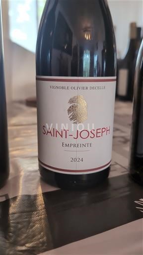 Rhônevallei Saint-Joseph Vignoble Olivier Decelle Empreinte 2024