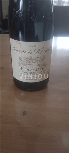 Rhône-dalen Côtes-du-Rhône-Villages Domaine Mistrau Plan de Dieu 2023