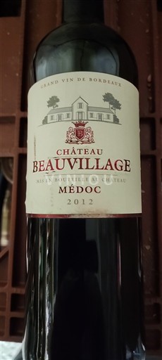 Bordeaux Médoc Château Beauvillage 2012