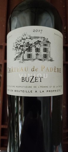 Sudoeste Buzet Château Padère 2017