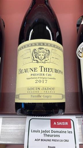 Burgundsko Beaune Premier Cru Louis Jadot Beaune theurons 2017