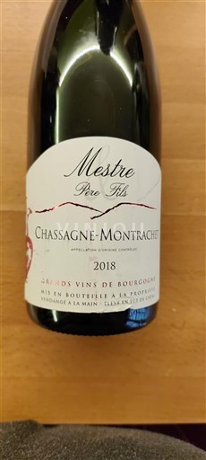 Burgund Chassagne-Montrachet Mestre Père & Fils 2018