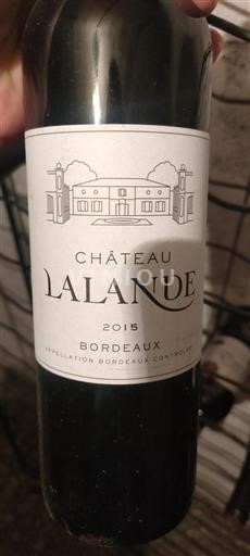 Burdeos Bordeaux Château Lalande 2015