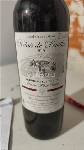 Bordeaux Bordeaux superior Relais de Pouillac 2013