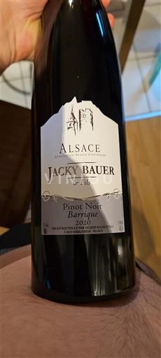 Alsacia Pinot noir Jacky Bauer & Fils Pinot Noir Barrique 2020