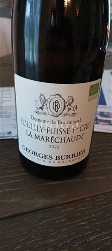 Bourgogne Pouilly-fuissé Premier Cru Domaine Beauregard La Maréchaude 2022