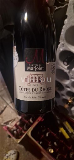 Rhône Valley Côtes-du-Rhône Château Marjolet Saint Vincent 2020