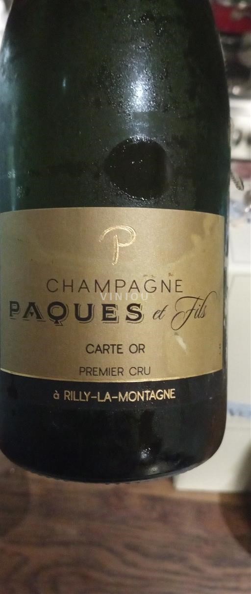 Champagne Champagner Premier Cru Pâques et Fils Carte Or 2023