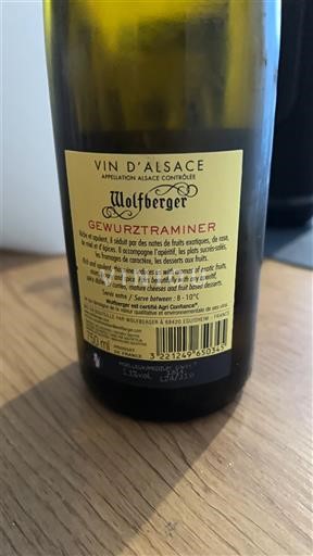 Alsace Wolfberger Gewurztraminer 2022