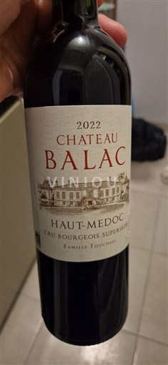 Bordeaux Haut-Médoc Cru Bourgeois Supérieur Château Balac 2022