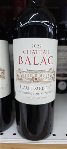 Bordeaux Haut-Médoc Cru Bourgeois Supérieur Château Balac 2022