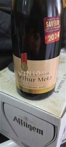 Alsasko Crémant d'Alsace Arthur Metz 2022