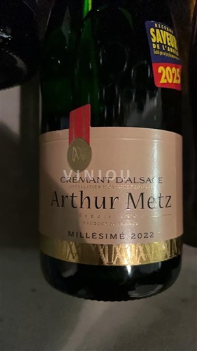 Alsace Crémant d'Alsace Arthur Metz 2022