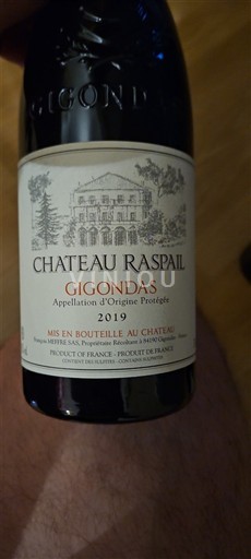Rhônedalen Gigondas Château Raspail 2019