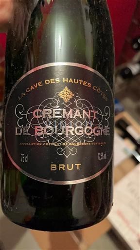 Burgundi Crémant de Bourgogne La Cave des Hautes Côtes Ei vuosikertaa