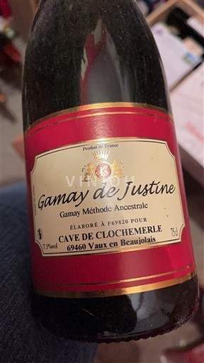 Beaujolais Cave de Clochemerle Gamay de Justine Ikke årgangsbestemt