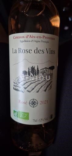 Provence Coteaux de Aix-en-Provence La Rose des Vins 2021
