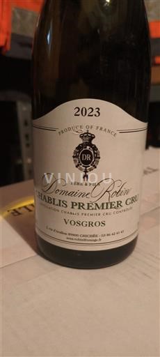 Burgundy Chablis Premier Cru Domaine Robin Vosgros 2023