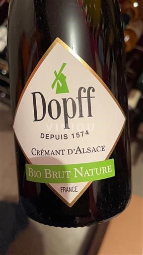 Alsacia Crémant de Alsacia Dopff Bio Brut Nature Sin añada