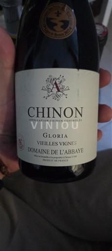 Loirevallei Chinon Domaine L'Abbaye Gloria Vieilles Vignes Niet-geïntegreerd