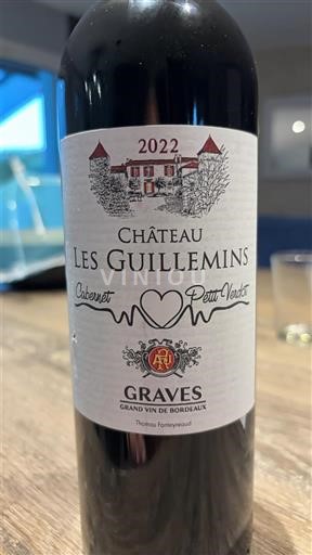 Bordeaux Graves Château Les Guillemins Cabernet Petit Verdot 2022