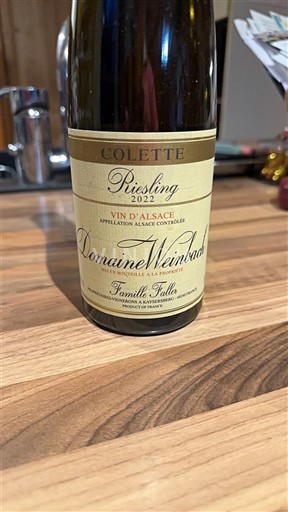 Elsass Domaine Weinbach Colette 2022