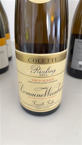 Alsacia Domaine Weinbach Colette 2022