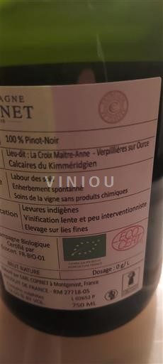 Champaña Champán Champagne Copinet La Croix Maître-Anne - Verpillières sur Ource Sin añada