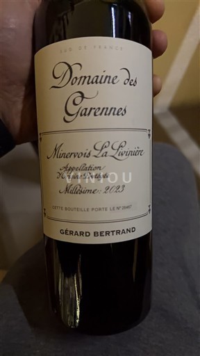 Languedoc Minervois-la-Livinière Domaine Des Garennes 2023