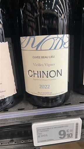 Thung lũng sông Loire Chinon Beau Lieu Vieilles Vignes 2022