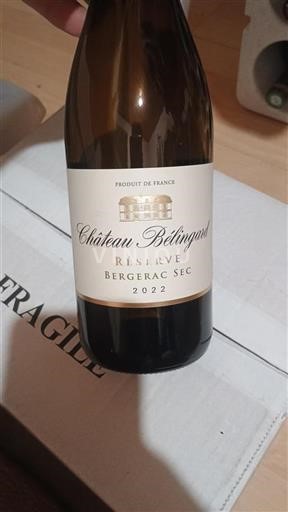 Sydväst Bergerac Château Bélingard Réserve 2022