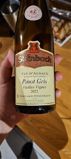 Alsace Bernard Steinbach Pinot Gris Vieilles Vignes 2022