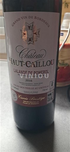 Bordeaux Lalande-de-Pomerol Château Haut-Caillou Prestige 2016