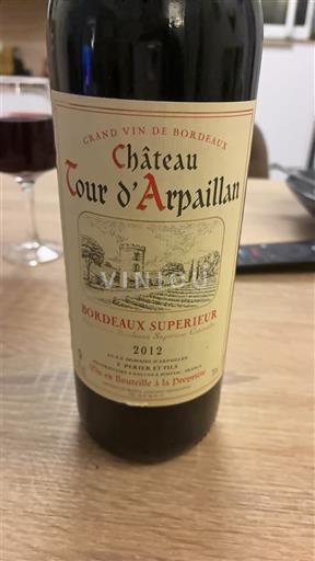 Bordeaux Bordeaux Supérieur Château Tour Arpaillan 2012