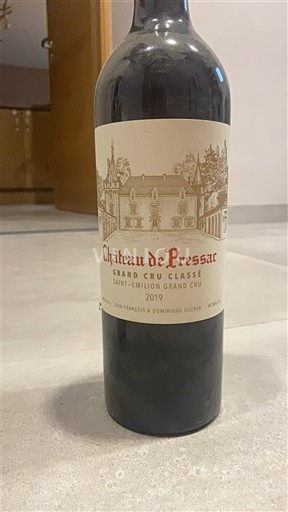 Bordeaux Saint-Émilion Grand Cru Grand Cru Classé Château Pressac 2019