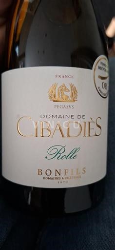 Languedoc-Roussillon Côtes de Thongue Domaine Cibadiès Rolle 2024
