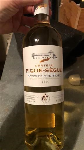 Вина Blanc moelleux Château Pique-Sègue 2015 Francuska Југозапад Côtes-de-montravel AOC