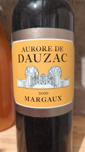 Bordeaux Margaux Aurore de Dauzac 2020