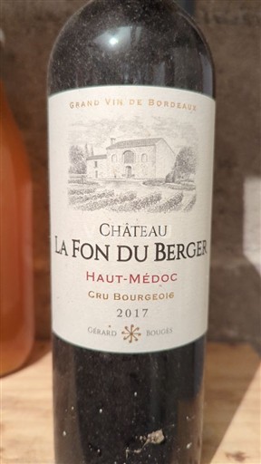 Bordeaux Haut-Médoc Château La Fon du Berger 2017