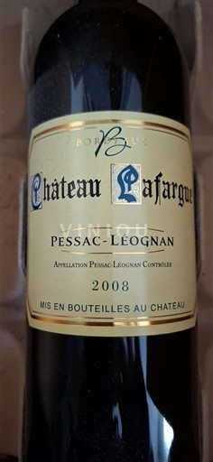 Bordeaux Pessac-Léognan Château Lafargue 2008