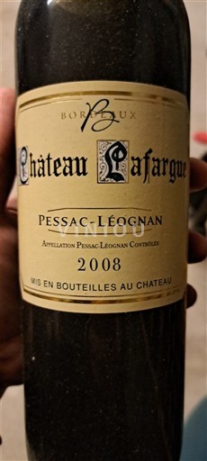 Bordeaux Pessac-Léognan Château Lafargue 2008