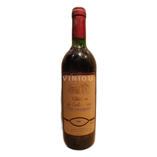 Vin Rouge sec Château Calissanne 1992 France Provence Coteaux-d'aix-en-provence AOC