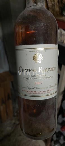 Bordeaux Sauternes Château Roumieu 2007