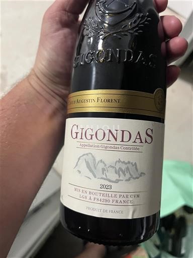 Vin Rouge sec Saint Augustin Florent 2023 France Vallée du Rhône Gigondas AOC