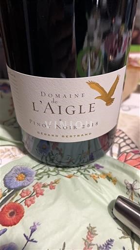 Languedoc-Roussillon Upper Aude Valley Domaine L'Aigle Pinot Noir 2018